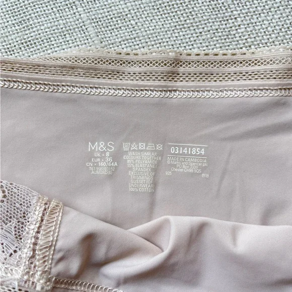 NWOT Marks & Spencer Nude Lace Underwear - Picture 3 of 5